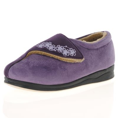 Padders - Hug Velcro Strap Slippers, Purple 1