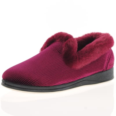 Padders - Repose Warm Lined Slippers, Red 1