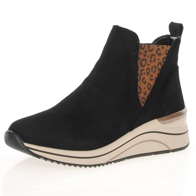 Remonte - D0T75-05 Wedge Chelsea Boots, Black Leopard 1