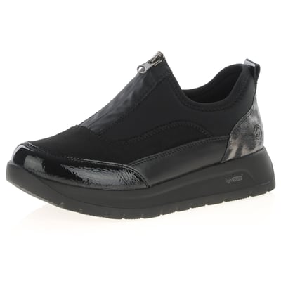 Remonte - D2V01-04 Front Zip Trainers, Black 1