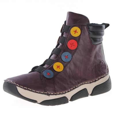 Rieker - 45977-30 Casual Ankle Boots Burgundy 1