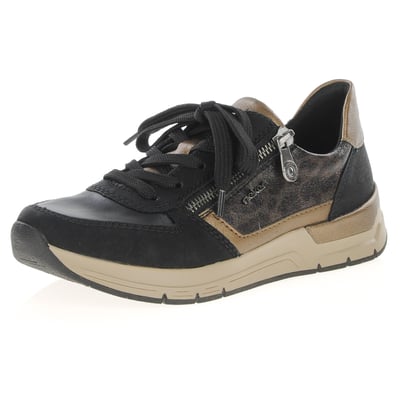 Rieker - 58902-91 Side Zip Trainers - Black Multi 1