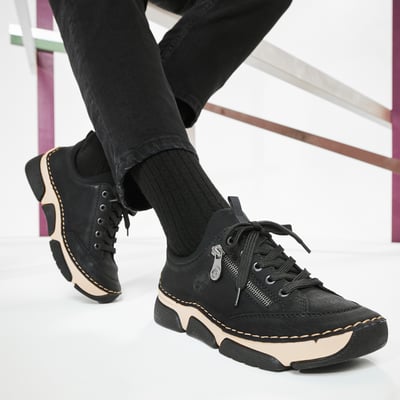 Rieker - 45973-00 Casual Laced Shoes Black 1
