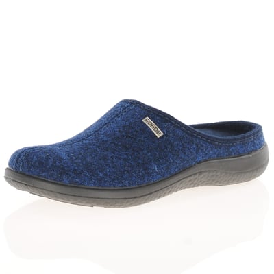 Rohde - 6545-56 Flat Mule Slippers Navy 1