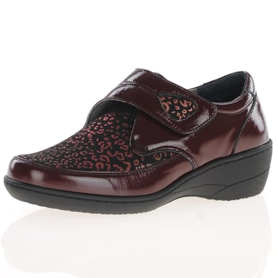 Softmode - Elma Velcro Strap Shoes, Bordeaux 1