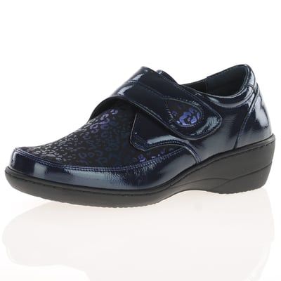 Softmode - Elma Velcro Strap Shoes, Navy 1