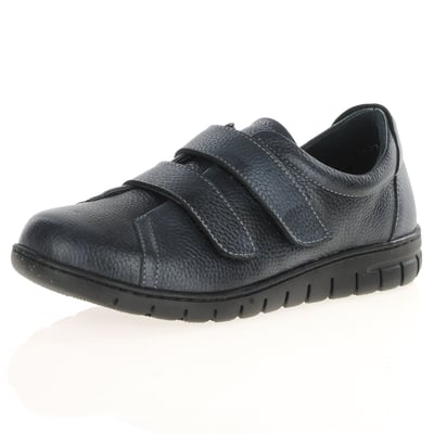 Softmode - Gail Leather Velcro Shoes, Midnight 1