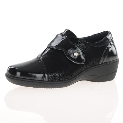 Softmode - Zabrina Velcro Strap Shoes, Black 1