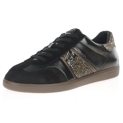 Tamaris - 23624 Retro Trainers, Black Snake 1