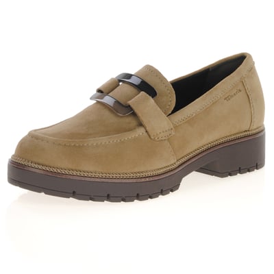 Tamaris - 24722 Suede Loafers, Taupe 1