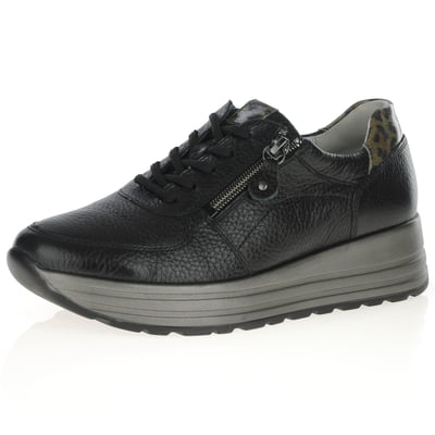 Waldlaufer - 758009 - Leather Platform Shoes Black 1