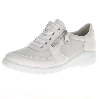 Waldlaufer - H89001 Side Zip Trainers, Off White 1