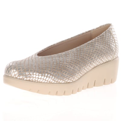 Wonders - 33100 Fly Wedge Pumps, Metallic Snake 1