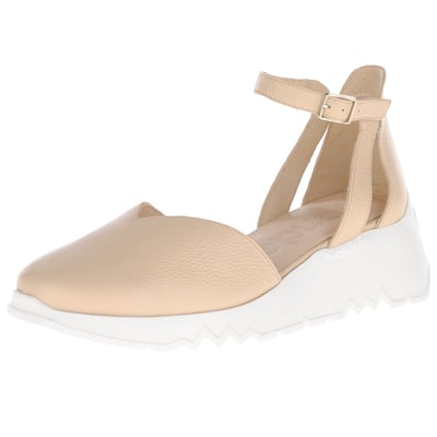 Wonders - Closed Toe Wedge Sandals Beige - 6703 1