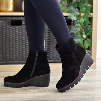 Gabor - Utopia Chunky Wedge Boots, Black 1