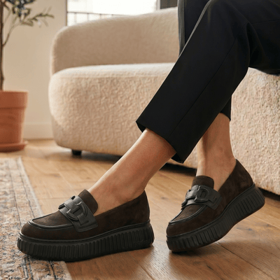 Wonders - 5203 Platform Loafers, Brown 1