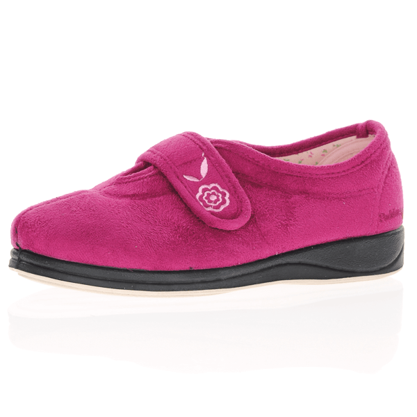 Padders - Camilla Front Strap Slipper, Cerise 1