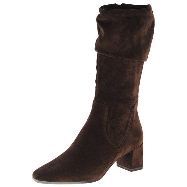Caprice - 25303 Calf Slouch Sock Boots - Dark Brown 1