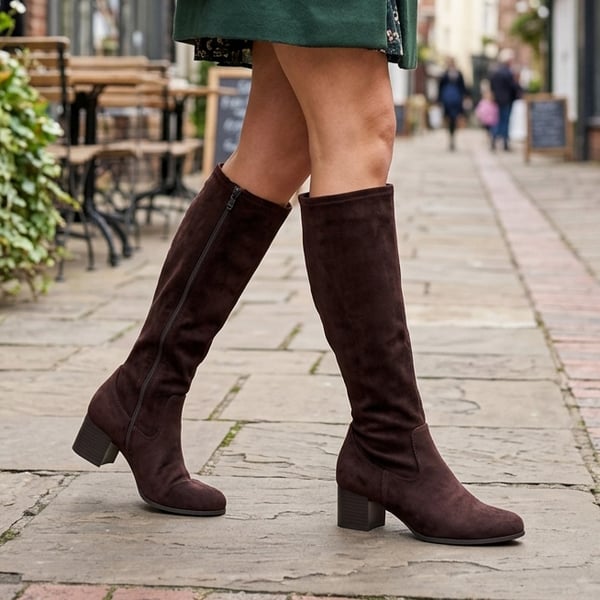 Caprice - 25507 Sock Boots - Dark Brown 1