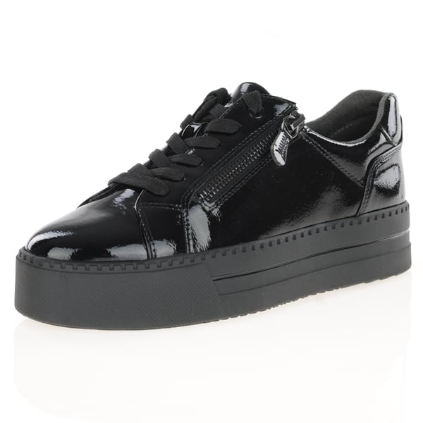 Jana - 23767 Chunky Platform Trainers - Black Patent 1