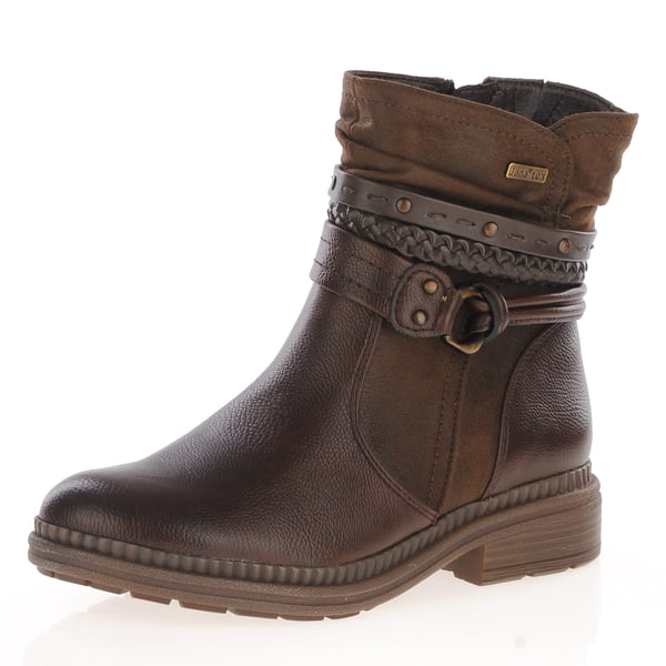 Jana - 25464 Water Resistant Ankle Boots - Brown 1