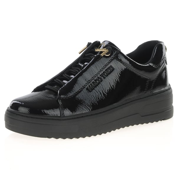 Marco Tozzi - 23724 Slip On Trainers - Black Patent 1