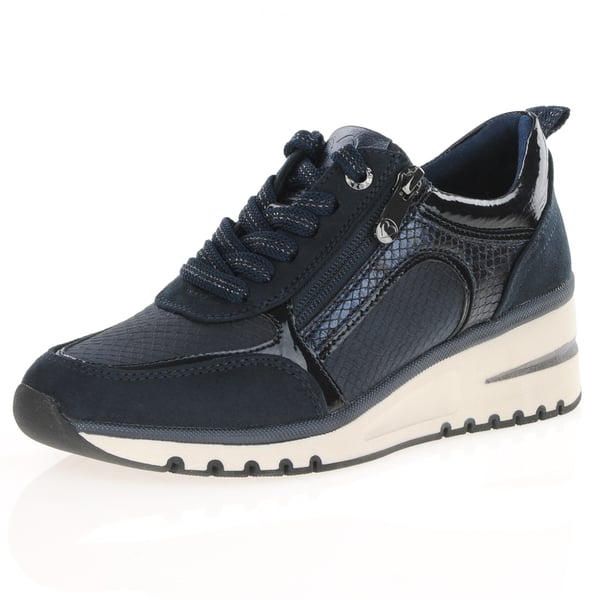 Marco Tozzi - 23767 Side Zip Trainers - Dark Navy 1