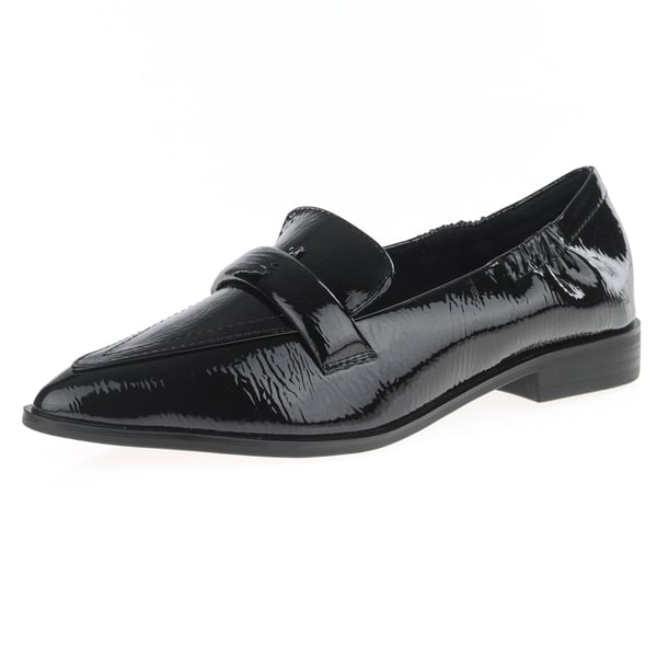 Marco Tozzi - 24219 Flat Vegan Loafers, Black Patent 1