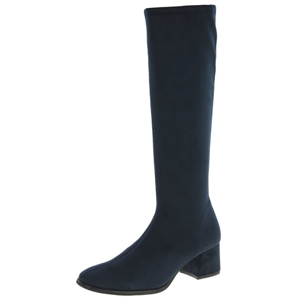 Miss Elastic - 75310 Knee Sock Boots - Navy 1