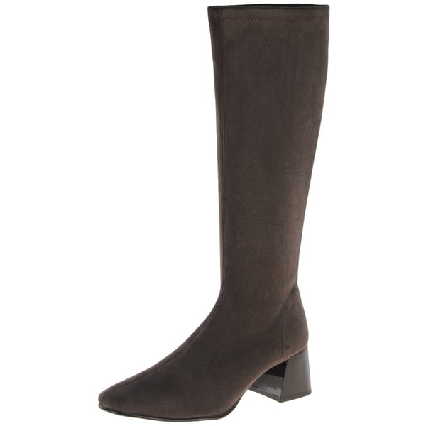 Miss Elastic - 75435 Knee Sock Boots - Brown 1