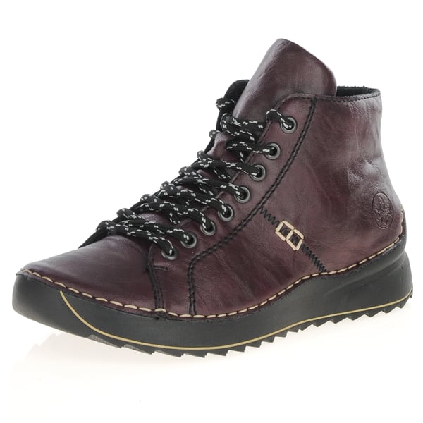 Rieker - 71510-30 Laced Ankle Boots - Dark Merlot 1
