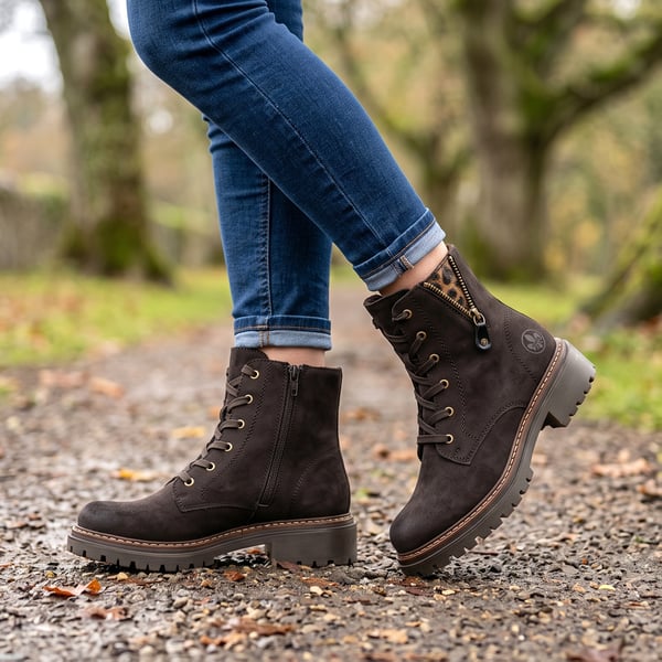 Rieker - 72617-25 Laced Ankle Boots - Brown 1