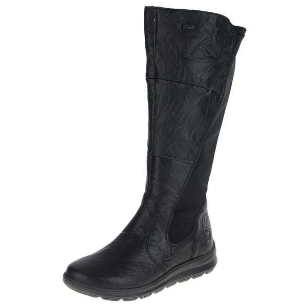 Rieker - Z0067-00 Water Resistant Knee Boots, Black 1