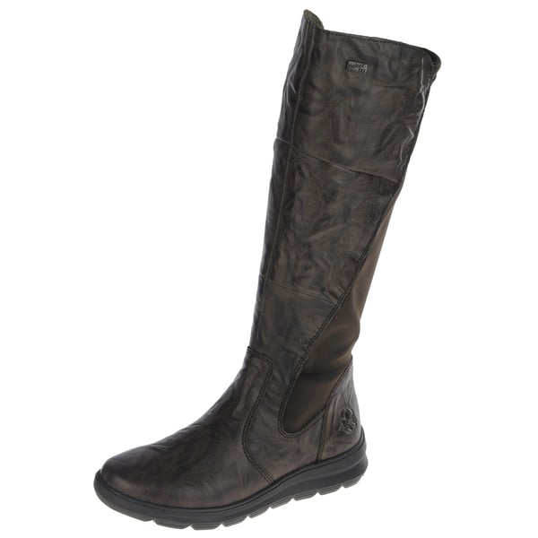 Rieker - Z0067-25 Water Resistant Knee Boots Brown 1
