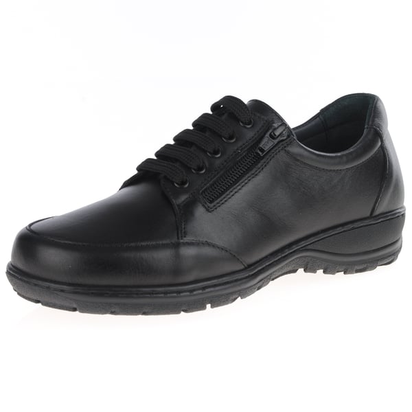 Softmode - Jane Suede Lace Up Shoes - Black 1