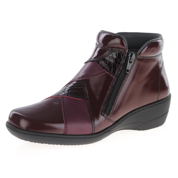 Softmode - Clara Water Resistant Ankle Boots - Bordeaux 1