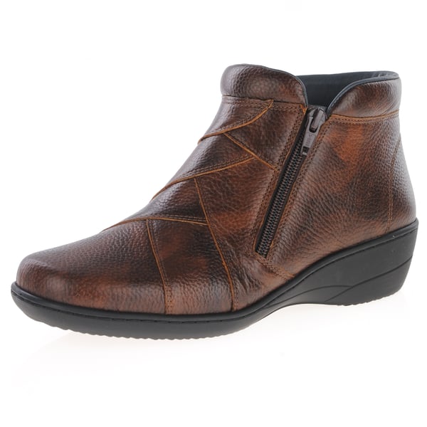 Softmode - Clara Water Resistant Ankle Boots - Brown 1