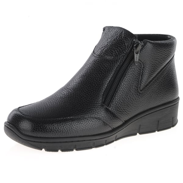 Softmode - Olivia Twin Zip Ankle Boots - Black 1