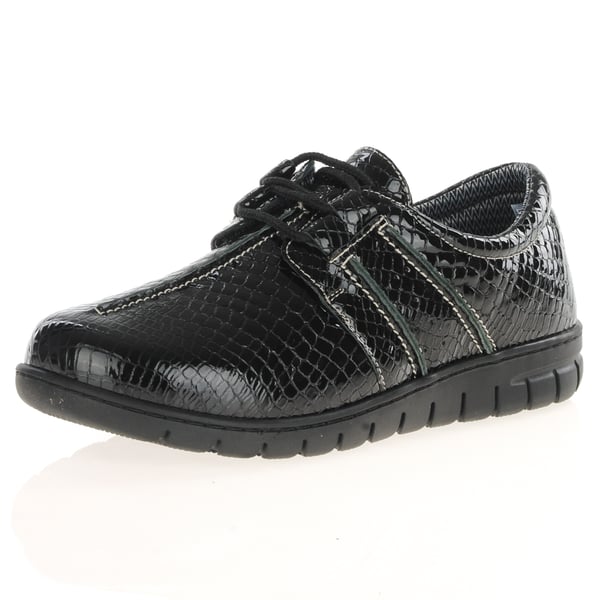 Softmode - Gemma Water Resistant Shoes - Black Croc 1