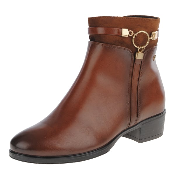 Susst - Gemma Flat Ankle Boots, Tan 1