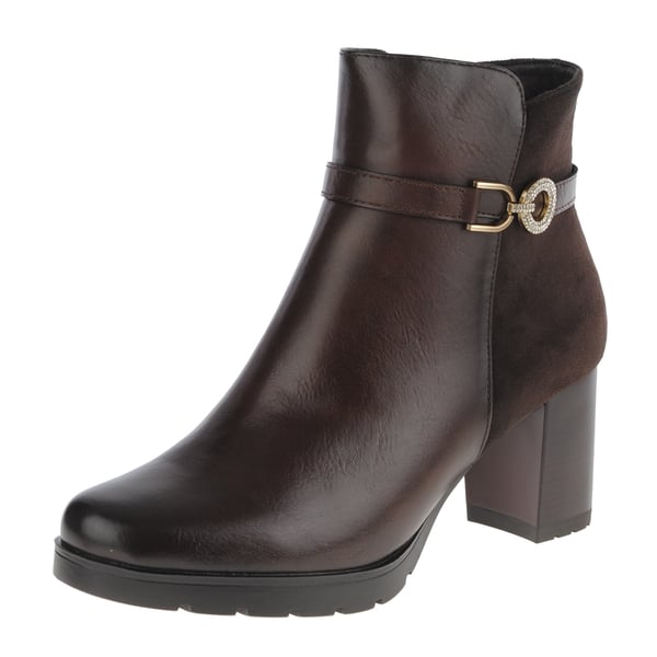 Susst - Hudson Block Heeled Ankle Boot, Dark Brown 1