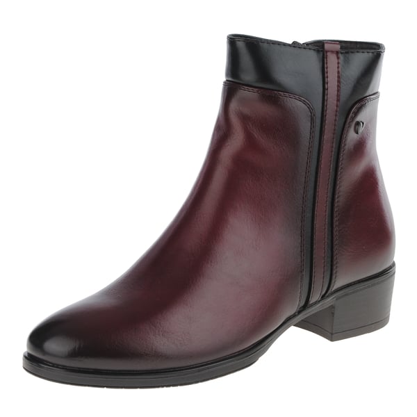 Susst - Jackie Low Heel Ankle Boot, Mulberry 1
