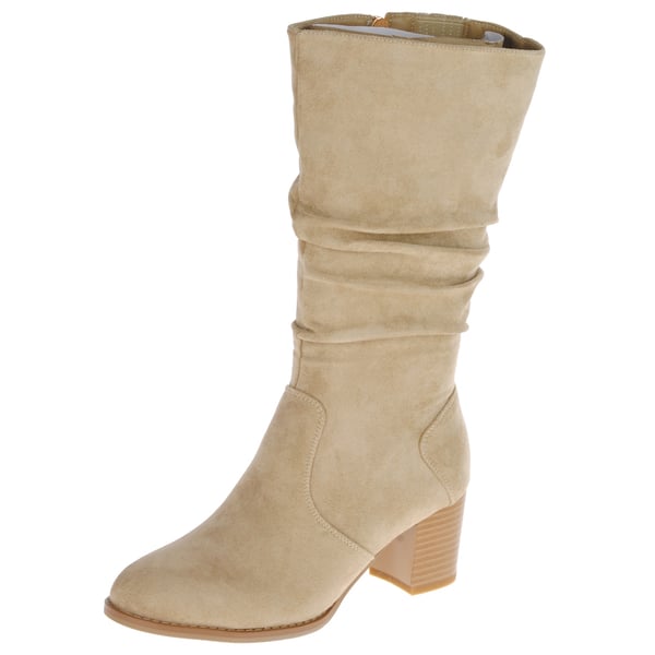 Susst - Lois Slouch Calf Boot, Beige 1