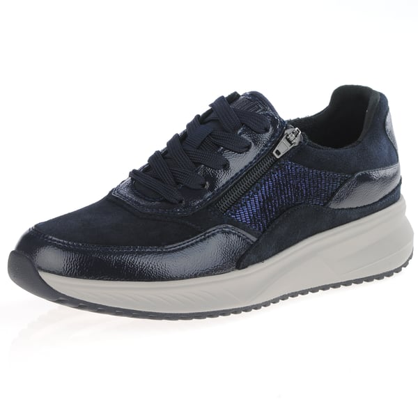 Waldlaufer - 514001 Side Zip Trainers Navy 1