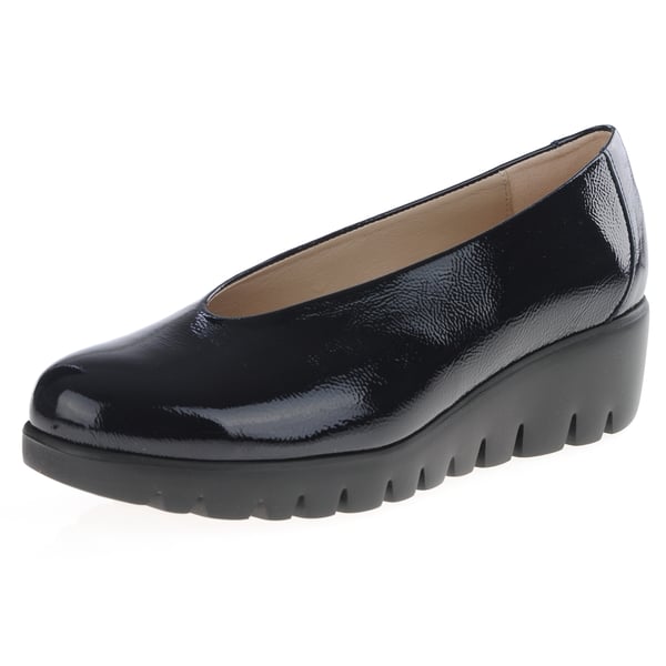 Wonders - 33100 Patent Fly Wedge Pumps Navy 1