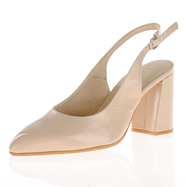 Wonders - 5802 Vilma Slingback Block Heels - Nude 1