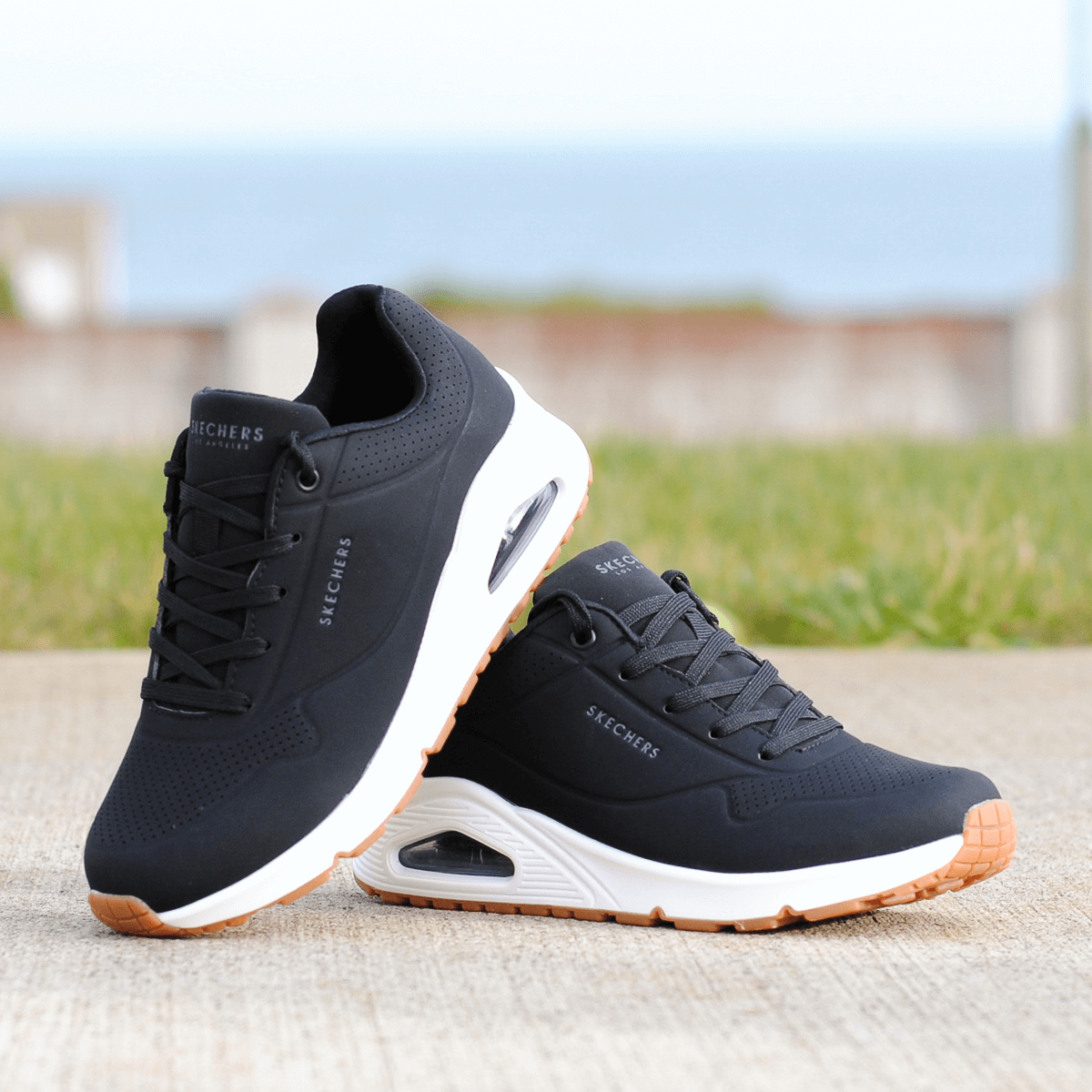 skechers uno stand on air black