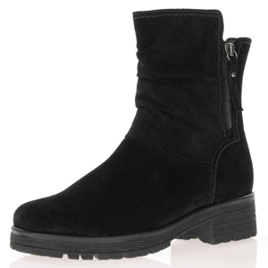 Gabor - 092.67 Suede Slouch Boot, Black
