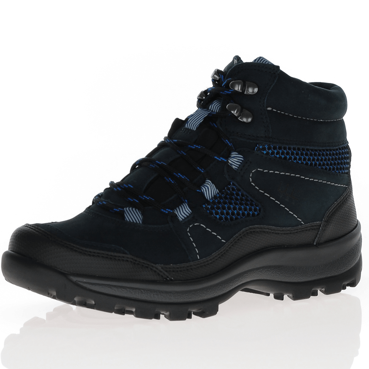 Waldlaufer - Waterproof Lace Up Boots Navy/Black - 471974, The Shoe Horn