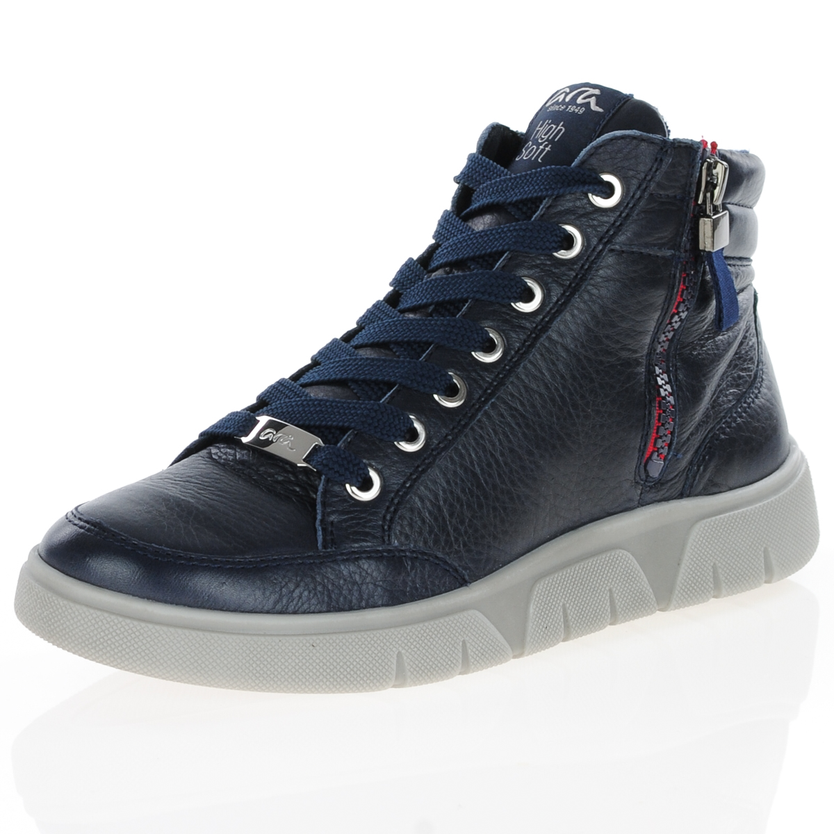 frugtbart Bugt diktator Ara - Lace Up Ankle Boots Navy - 24451, The Shoe Horn